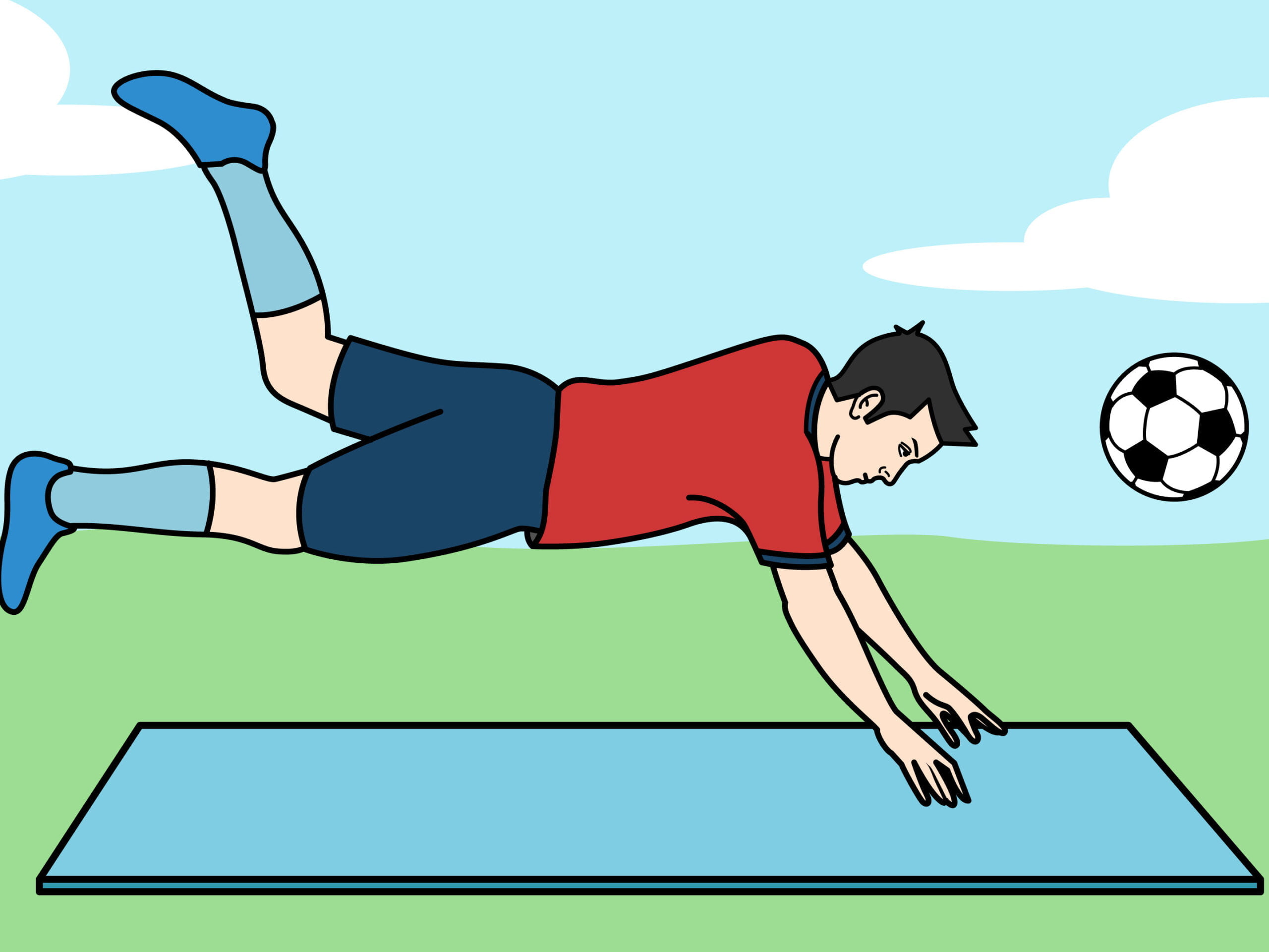 La técnica y precisión del remate de cabeza desde fuera del área en el último segundo del partido - Mercadillo5